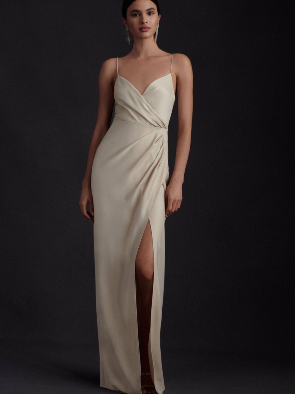 BHLDN Anthropologie Satin Charmeuse Dress - Picture 1 of 13